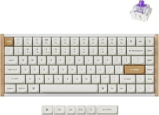 Compare Keychron K2 HE Rapid Trigger Wireless Custom Keyboard with Hall Effect Gateron DoubleRail Magnetic Switch, 2.4 GHz QMK Bluetooth 5.2 RGB Compatible with Mac Windows Linux Aluminum + Wood at KSA Price