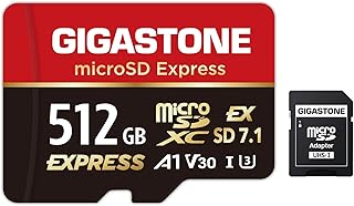 GIGASTONE 512GB microSD Express, MicroSDXC Express…
