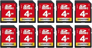GIGASTONE 4GB SD Card 10-Pack SDHC Class 4…