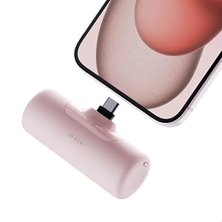 Compare iWALK Small Portable Power Bank 4500mAh: Mini Power Bank with Builtin USBC Port, External Battery for iPhone 171615 18 Pro Max, Samsung S2423, Android Phone, iPad ProAir at KSA Price