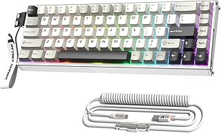 Compare ATTACK SHARK X68MAX HE 60% Wired Magnetic Switch Keyboard,Full Aluminum CNC,0.005mm RT Accuracy,8KHz Rapid Trigger Mechanical Gaming Keyboard,Adjustable Actuation,with RGB Coiled Cable for PCMAC,Star at KSA Price