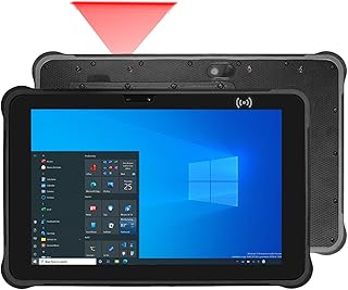 Compare ST11W Rugged Tablet with 2D Barcode Scanner, 10.1" Windows 10 Pro Industrial Tablet with N4680 Scan Engine, 1D2D QR Inventory Scanner, 4GB+64GB, 12000mAh + 2550mAh with 2D Barcode at KSA Price
