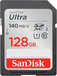Compare SanDisk 128GB Ultra SDXC UHSI Memory Card  Up to 140MBs, C10, U1, Full HD, SD Card  SDSDUNB128GGN6IN at KSA Price