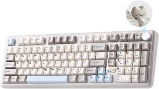 Compare YUNZII B98 PRO 96% Wireless Mechanical KeyboardBeige, Candy Switch at KSA Price