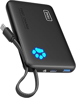 INIU Portable Charger, Slim 45W PD Fast Charging…