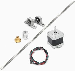 Compare N&R Computer Accessories, 600mm T8 Stainless Steel Lead Screw Coupling Shaft Mounting + Motor for 3D Printer MANIHOM at KSA Price