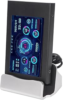Compare Computer Temp Monitor, 3.5 Inch IPS USB Data Monitor, Horizontal And Vertial Screen Switching Computer Case Secondary Screen, for PC ARGB Case at KSA Price