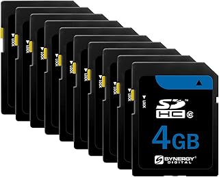 Compare Synergy Digital 4GB Secure Digital SDHC Memory Cards, Compatible with Fujifilm Finepix F40fd Digital Camera  Class 10, 20MBs, 300 Series  Pack of 10 at KSA Price