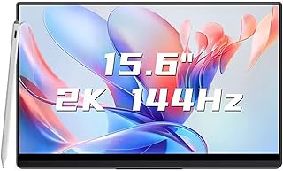Compare Portable Screen for Laptop 15.6 inch IPS 2K 144HZ Mobile Phone External Screen Multifunction Touch Screen Secondary Laptop Expansion Screen Gaming Machine Monitor Portable Monitor at KSA Price