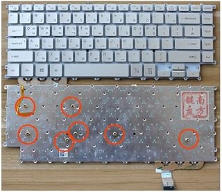 Compare COMPSA  US laptop keyboard for Samsungs NP900X5T 900X5T US keyboard whitesilver with backlight Silver at KSA Price