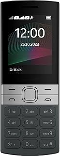 150 Dual Sim Phone, Black and Silver, Call…