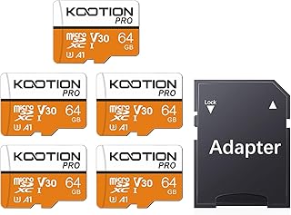 KOOTION Micro SD Card 64 GB Pack of 5…