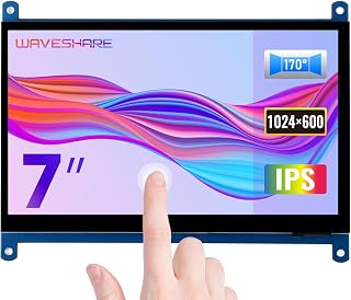 Compare Waveshare 7 Inch IPS LCD HDMI 1024x600 Touchscreen Monitor for Raspberry Pi 33+4BB BlackPC at KSA Price