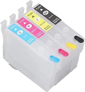 Compare Domary Compatible Ink Cartridges Refill Replacement 4 Colors With Permanent Chip Printer Accessories for Printing Photos, Test Papers MUGBKMUGCMUGMMUGY at KSA Price