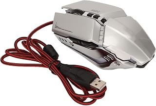 Compare SIXRUN Gaming Mouse Ergonomic Design, 4Level DPI RGB Backlit Silver at KSA Price