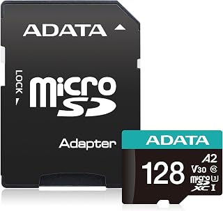 Compare ADATA Premier Pro 128GB MicroSDXC UHSI U3 V30 Class 10 A2 MircoSD Memory Card with Adapter AUSDX128GUI3V30SA2RA1 at KSA Price