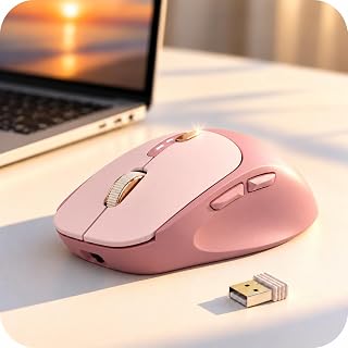 EWEADN Q5 Wireless Mouse, Bluetooth & 2.4G…