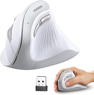 UGREEN Vertical Wireless Mouse BT5.0/2.4G Ergonomic…