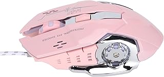 Compare Computer Mouse Wired, Drive Free Wired Mouse Ergonomic Streamline Design for Home for OfficePink at KSA Price