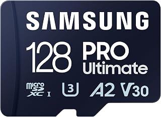 Compare Samsung PRO Ultimate microSD Card + SD Adapter, 128 GB, for Smartphones, Drone and Action Cam, UHSI U3, 200 MBs Read, 130 MBs Write, ‎ MBMY128SAWW at KSA Price