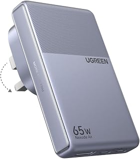 Compare UGREEN Nexode Air Type C 65W Ultra Slim Adapter with Folding Pin at KSA Price
