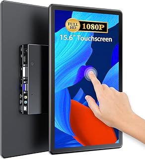 Compare UPERFECT Portable Monitor Touch Screen, 15.6 Inch Portable Monitor with 2000:1 High Contrast Full HD Screen Integrated Stand & DVI VGA HDMI USB C for Laptop XBO Switch PS45, VESA Compatible at KSA Price