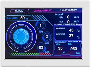 Compare Morelian 3.5 Inch IPS Monitor Display Computers Monitor CPU GPU Monitoring SubScreen ABS Housing Support DIY Theme Editing Free Software Upgrade at KSA Price