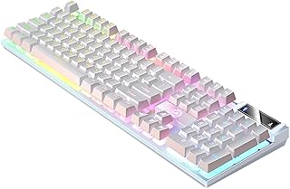 Wired Mechanical Gaming Keyboard RGB Backlit -…