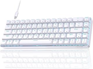 Compare TMKB Technology Mechanical KeyBoard T68SE , 65% Wired Gaming , LED Backlit UltraCompact 68 Keys Mini Office with Separate ArrowControl Keys, Red Switch at KSA Price