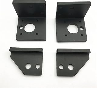 Compare Accessory 22MM AM8 Anet A8 3D Printer Extrusion Version Black Anodized Z axis Stepper Motor Mount and top Rod Holder kit at KSA Price