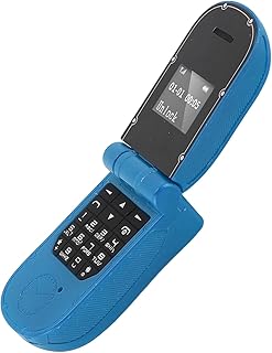 Compare GSM Frequency Flip Phone Compact BT Dialling Phone SIM Card Messages Blacklist Unlocked for BT for Android Blue at KSA Price