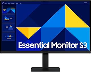 Compare Samsung 27" Essential Monitor S3 S30GD Full HD Monitor, 100Hz Refresh Rate, Response Time 5 GTG, IPS Panel, Game Mode, Eye Saver Mode  LS27D300GAMXUE at KSA Price