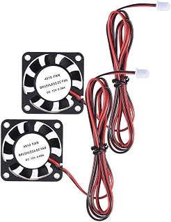 Compare 2pcs Anet 40 40 10mm 12V Brushless Cooling Cooler Fan 2 Wire Suitable for 3D Printer Parts 3D Printing Accessories Color : 2pcs at KSA Price