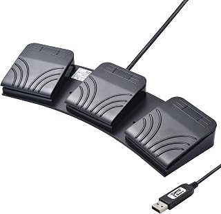 Powboro USB Foot Switch Triple 3 Pedal Control…