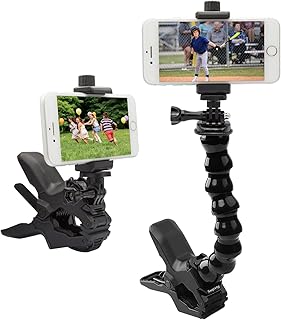 Phone Holder, Desk Gooseneck Mount, Cell Phone Clamp…