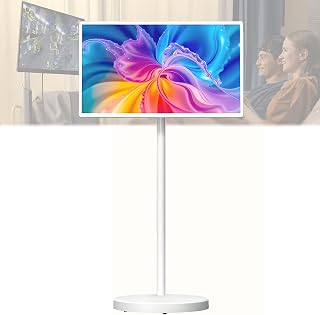 Compare Portable Touch Screen TV, Rotating Touch Screen 1920 * 1080 HD, Builtin Battery Of 7800mAh, 45 Hours Battery Life, AllinOne Home Entertainment Center 21.5inch4+64G at KSA Price