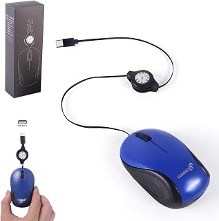 Mini Mouse USB C Corded Retractable 70 cm…