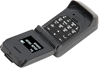 Compare Flip Phone, 0.66 Inch 64x48 Bluetooth 300mAh Battery Small Flip Phone for SeniorsBlack at KSA Price