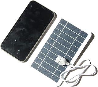 Compare HiInn Solar Charger 400mAh  2W 5V Portable Charger 400mah | Outdoor External Battery Solar Power Bank, USB Cable Suitable for Smartphones Tablets at KSA Price