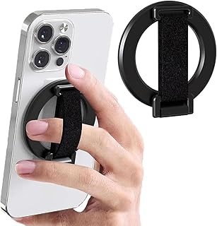 Compare For Magsafe Phone Grip with Finger Strap, Azonee Magnetic Ring Holder Kickstand for iPhone, Removable Magnetic Phone Grip at KSA Price