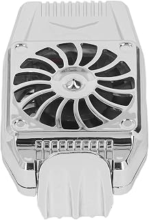 Compare Gonetre Phone Clip Cooler, Rapid Cooling Gaming Fan with Low Noise, 5000RPM 9 Blades for Phone Silver at KSA Price