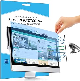 Compare Removable 19 inch Laptop Anti Blue Screen Protector, Anti Glare Filter Film Eye Protection Blue Light Blocking Screen Protector for 19" Monitor Display 16:10 at KSA Price