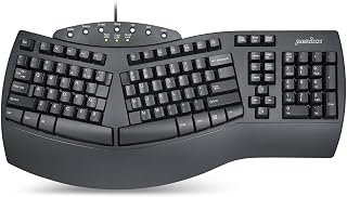 Compare Perixx Periboard512 Ergonomic Split Keyboard  Natural Ergonomic Design  Black  Bulky Size 19.09"x9.29"x1.73", US English Layout at KSA Price