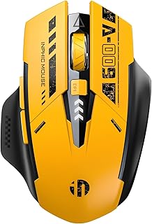 Compare BIGTHREE Wireless Gaming Mouse, TriMode BT 5.04.0+2.4GHz Silent, Yellow, Computer Mouse at KSA Price