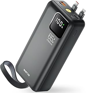 Power Bank 27000mAh 65W USB C Fast Charging,…
