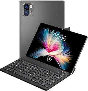 Compare 10.1 Inch Tablet, 6GB RAM 128GB Storage, EightCore Processor,1280x800 insell Screen, WIFI, GPS, Dual SIM Card Slots,Tablet With |Case| Keyboard Gray at KSA Price