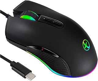 IULONEE Type C Mouse, Wired USB C Mice Gaming…