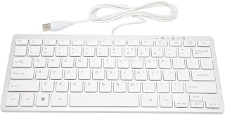 Compare Laptop Keyboard, Scissor Keys Minimalist Design 78 Keys Mini Keyboard for Home Silver at KSA Price