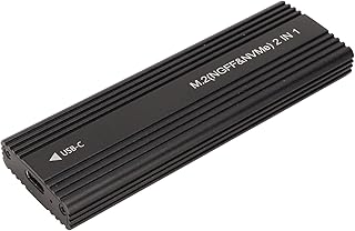 Hard Drive Enclosure, Sturdy Aluminum External SSD…