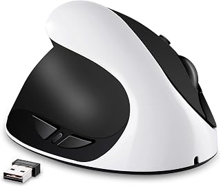 AURTEC Left Handed Mouse, Rechargeable 2.4G Wireless…